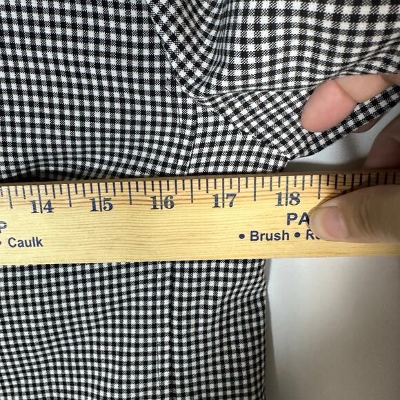 Talbots Black White Check Gingham Zip Jacket Sz 2P Petite Preppy Academia Office - Picture 9 of 10